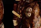 Original conjunto de quatro estatuetas japonesa... - Original conjunto de quatro estatuetas japonesas em madeira com rostos e mãos em marfim. Representa a sociedade japonesa do Japão feudal da époc...