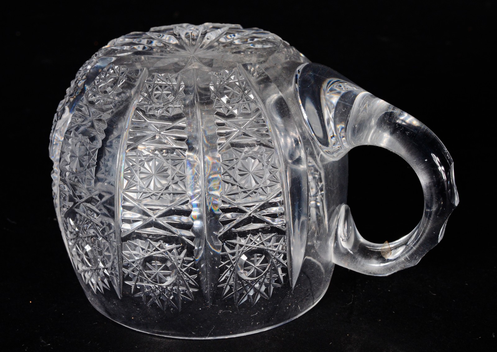 Conjunto de poncheira de cristal tcheco ricamente lapidado a mão, com... - foto 6 de 11
