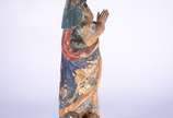 Nossa Senhora da Conceição - Escultura em madeira entalhada com policromia e douração. A figura está representada de pé em vulto perfeito de expressão graciosa com as mãos postas 