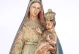 Nossa Senhora - Antiga imagem de gesso policrom... - Nossa Senhora - Antiga imagem de gesso policromado.