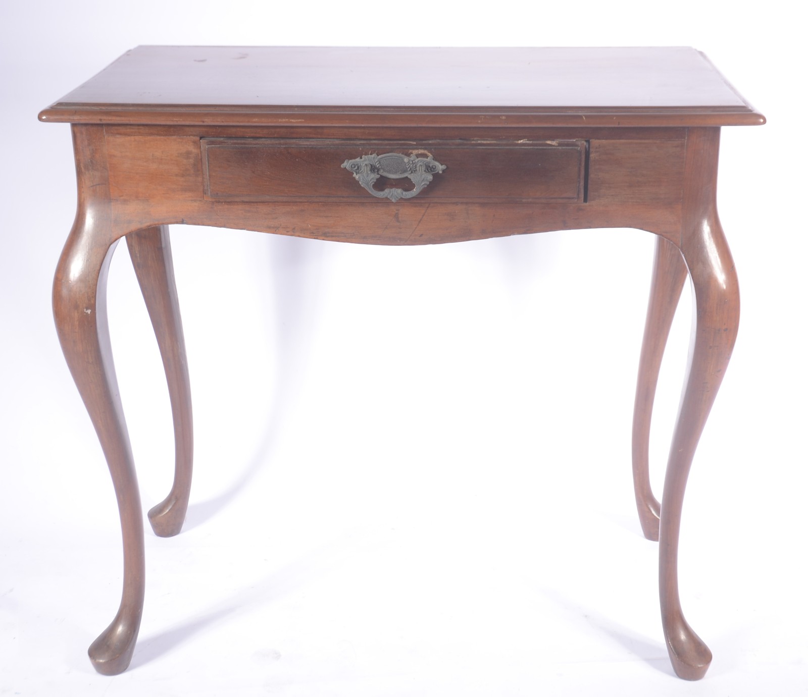 Mesa de madeira nobre com uma gaveta, estilo Chipendale, pernas... - foto 2 de 8