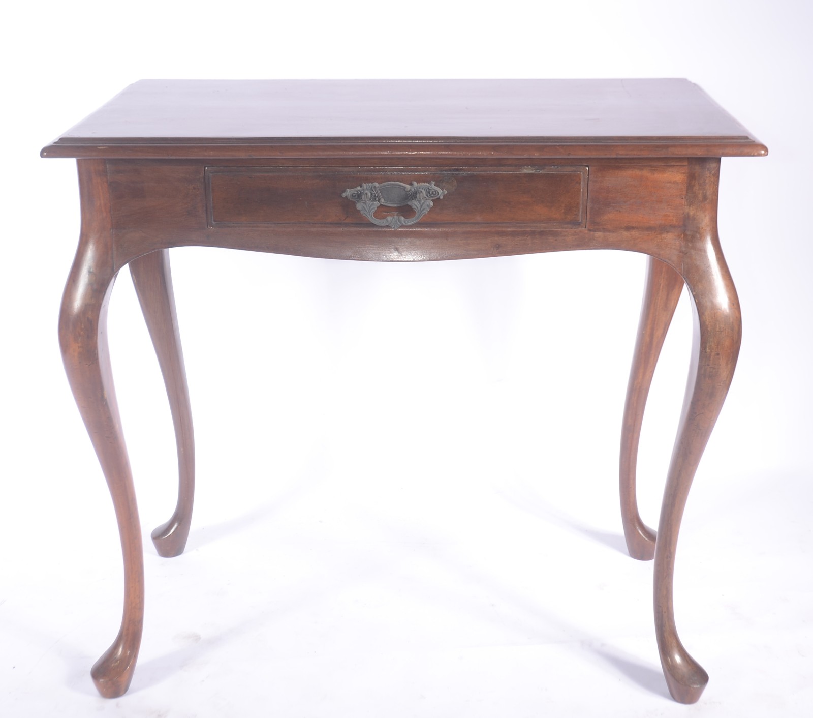 Mesa de madeira nobre com uma gaveta, estilo Chipendale, pernas... - foto 2 de 6
