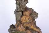 J. Garnier (1853-1910),  - Escultura de bronze francês representando menino na fonte.