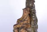 J. Garnier (1853-1910),  - Escultura de bronze francês representando menino na fonte.