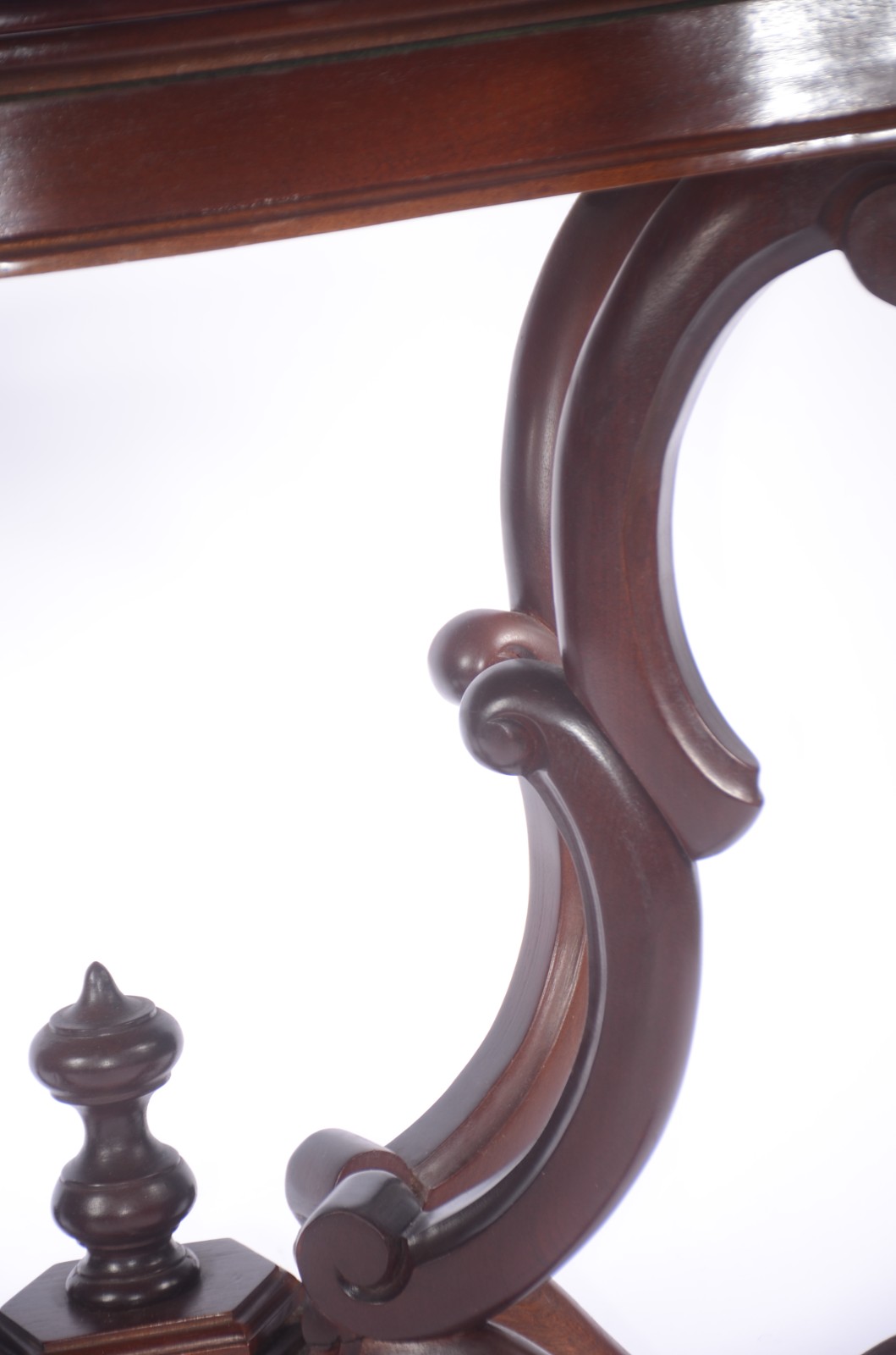 Elegante aparador/mesa de jogo de madeira nobre, tampo dobrável... - foto 11 de 11