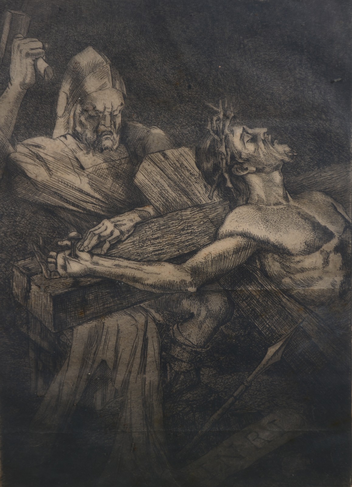 Carlos Oswald (1882-1971), Crucificando Cristo - foto 1 de 5