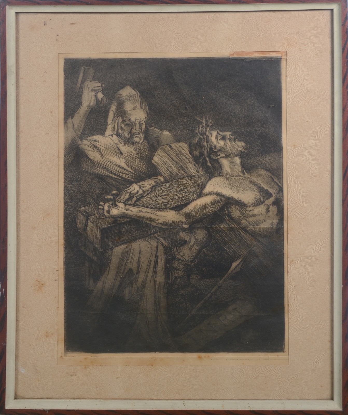 Carlos Oswald (1882-1971), Crucificando Cristo - foto 2 de 5