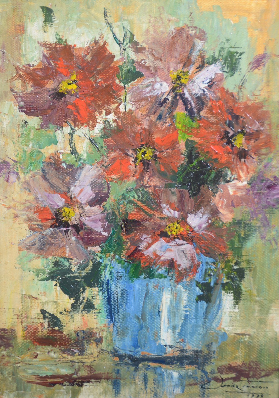 Oscar Tecídio (1926-1995), Vaso de Flores - foto 1 de 4