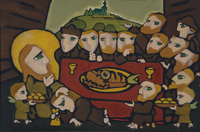 HELIO FARIA (1929) - Perdão de Judas na última ceia - ost - 40 x 60... - foto 2 de 4