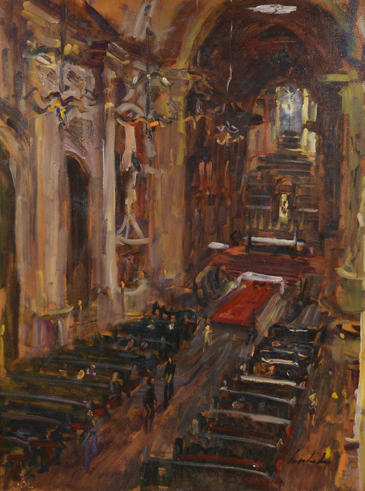 Virgílio Dias (1956), Interior de Igreja de São Francisco de Paula - foto 1 de 5