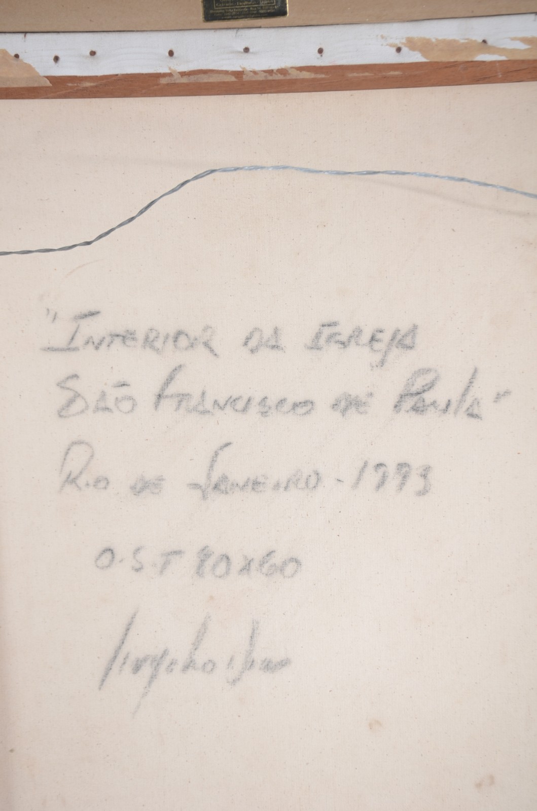 Virgílio Dias (1956), Interior de Igreja de São Francisco de Paula - foto 5 de 5