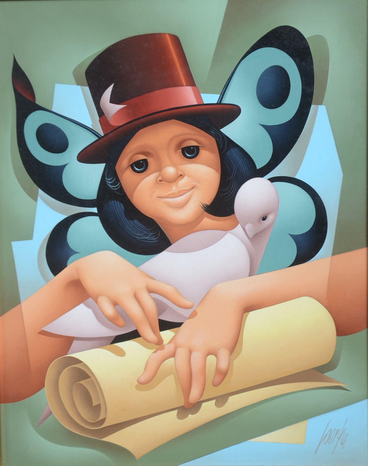 Laerpe Motta (1933), Figura e pomba - foto 1 de 4
