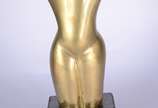 Alfredo Ceschiatti (1918-1989), Torso feminino - Escultura de bronze, base de mármore. Assinado.
