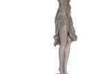 CLAIRE JEANNE ROBERTE COLINET (d'après), "Swayi... - Estatueta de bronze patinado representando "dançarina" sobre pedestal de mármore. Assinado. D'Après.<br><br>