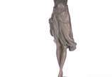 CLAIRE JEANNE ROBERTE COLINET (d'après), "Swayi... - Estatueta de bronze patinado representando "dançarina" sobre pedestal de mármore. Assinado. D'Après.<br><br>