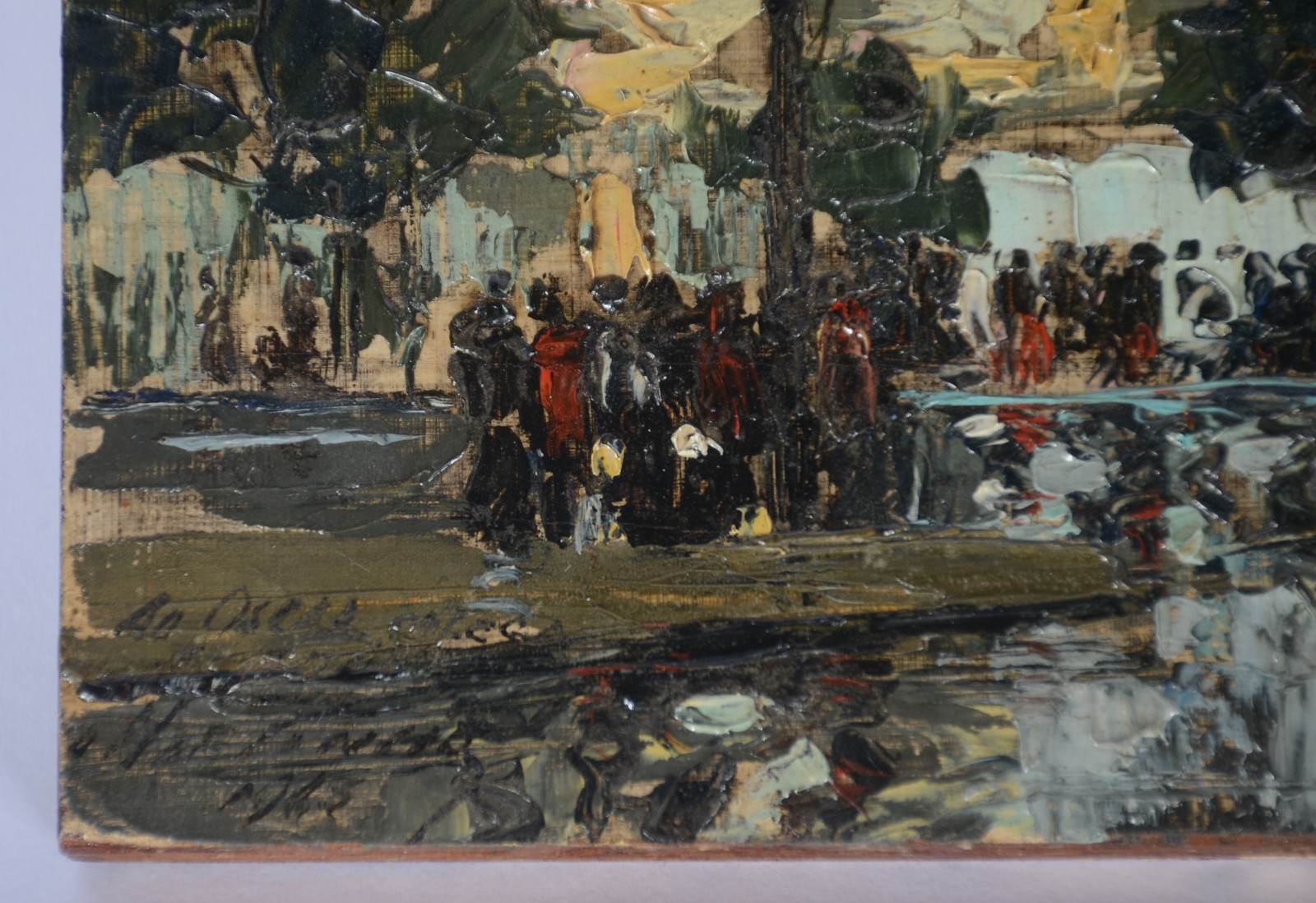 Heitor de Pinho (1897-1968), Paisagem com figuras - foto 2 de 3