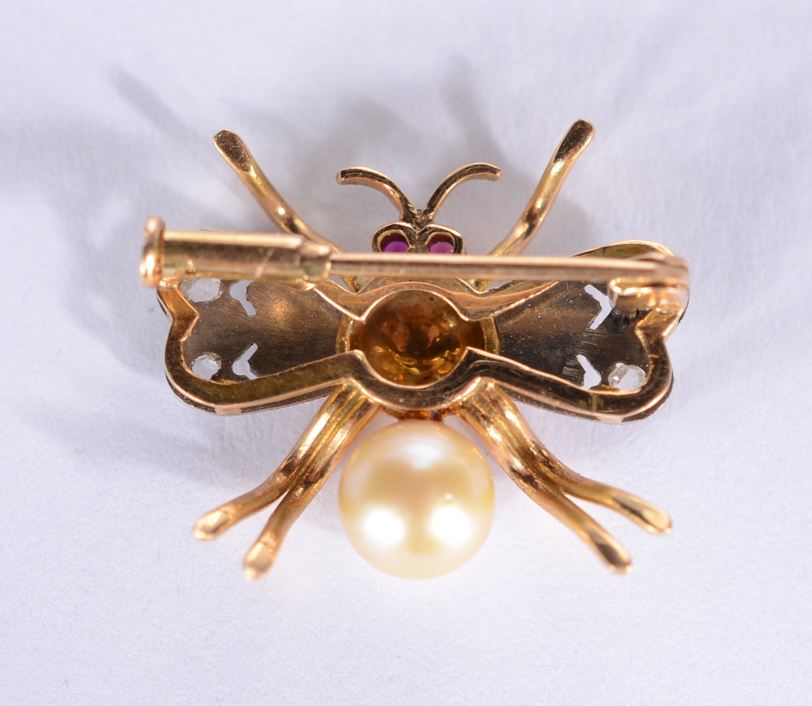 Broche feitio abelha de ouro 18 k. (Por motivos de segurança a peça... - foto 4 de 4