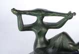 Alfredo Ceschiatti (1918-1989), As Banhistas - Escultura de bronze com base de mármore. Assinada. (Esta escultura em tamanho natural ornamenta o lago em frente ao "Palácio da Alvorada" em Brasília)