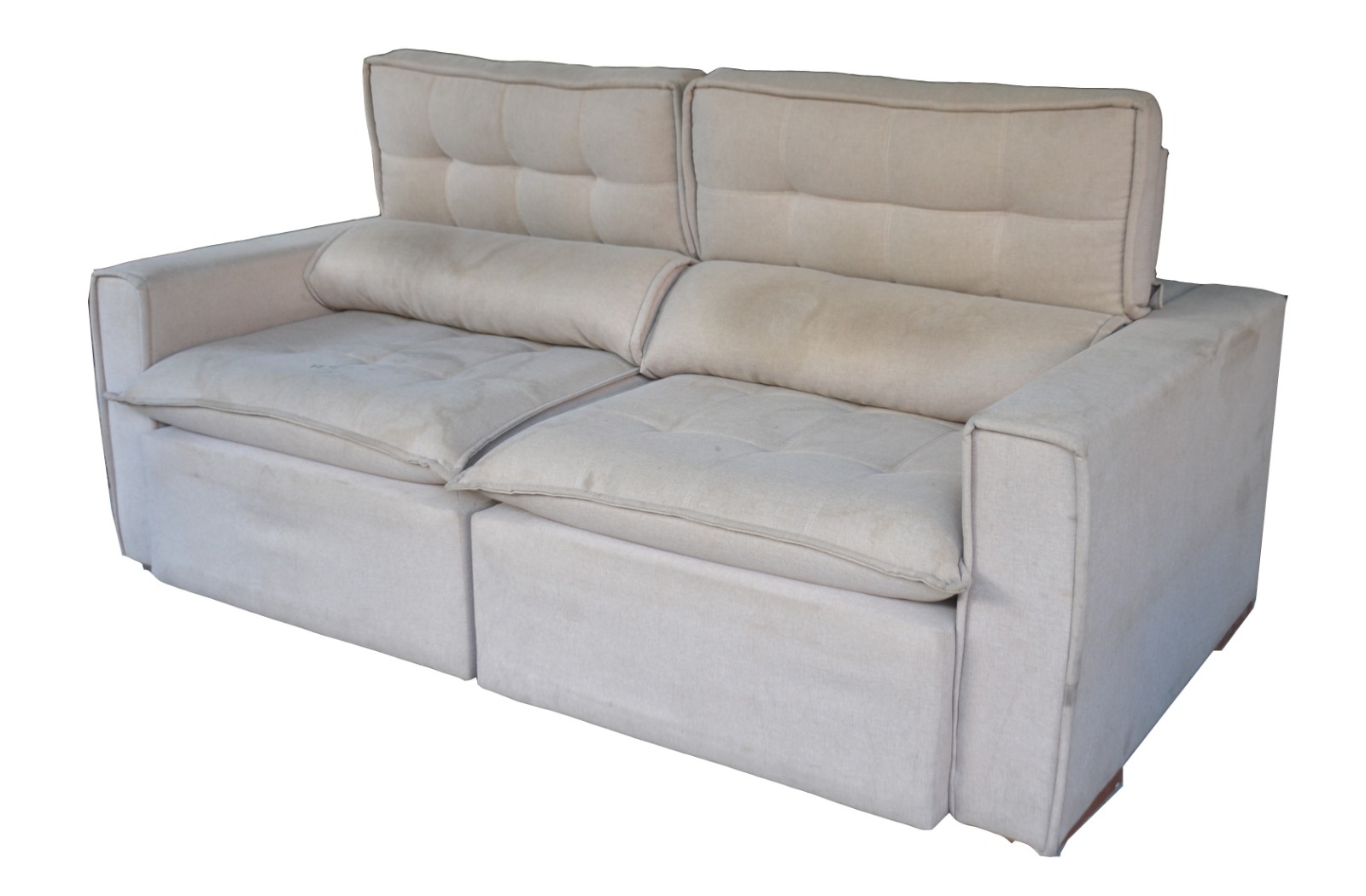 Sofá estofado para 2 lugares, assentos articulados para sofá cama... - foto 1 de 7