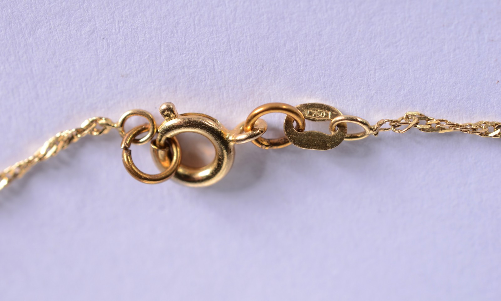 Colar de ouro 18 k., contraste 750 mls. (Por motivos de segurança a... - foto 3 de 4