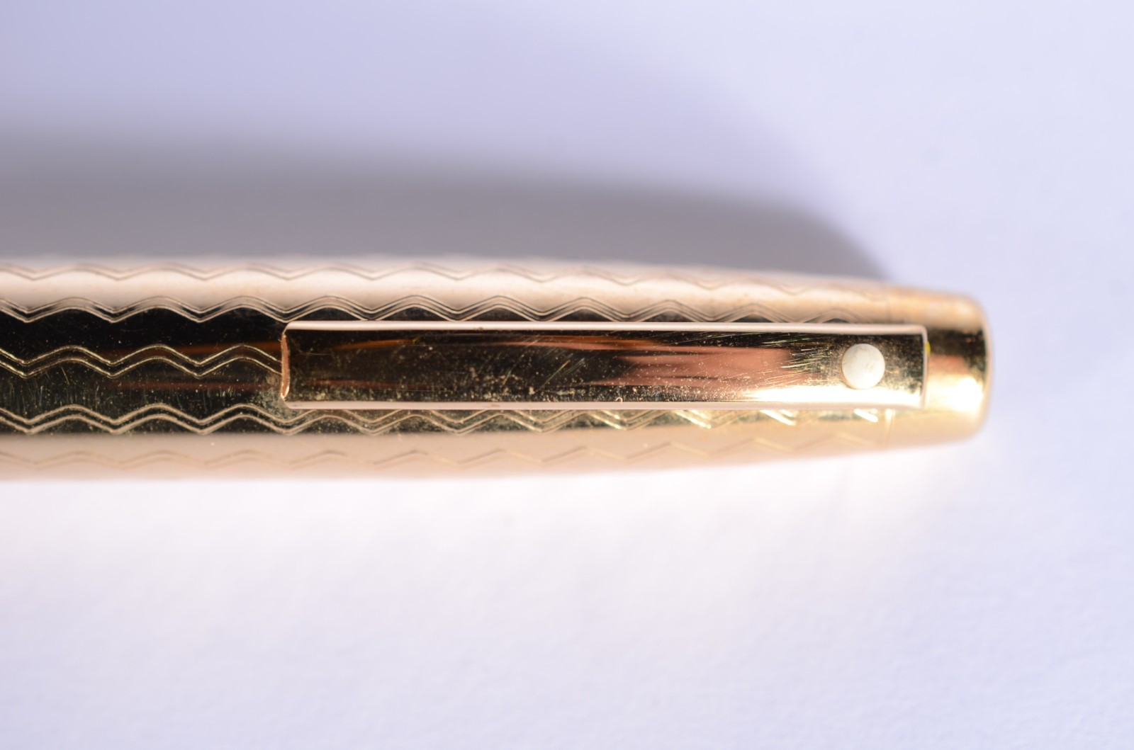 Caneta tinteiro com fina capa de ouro 18 k. (faltando o elo que liga... - foto 5 de 8