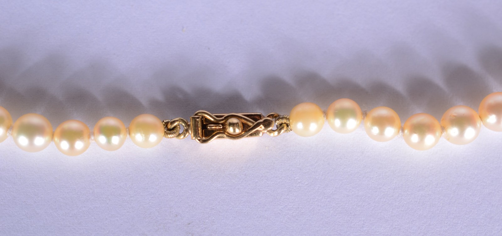 Colar de perolas com fecho de ouro 18 k. (Por motivos de segurança a... - foto 1 de 5