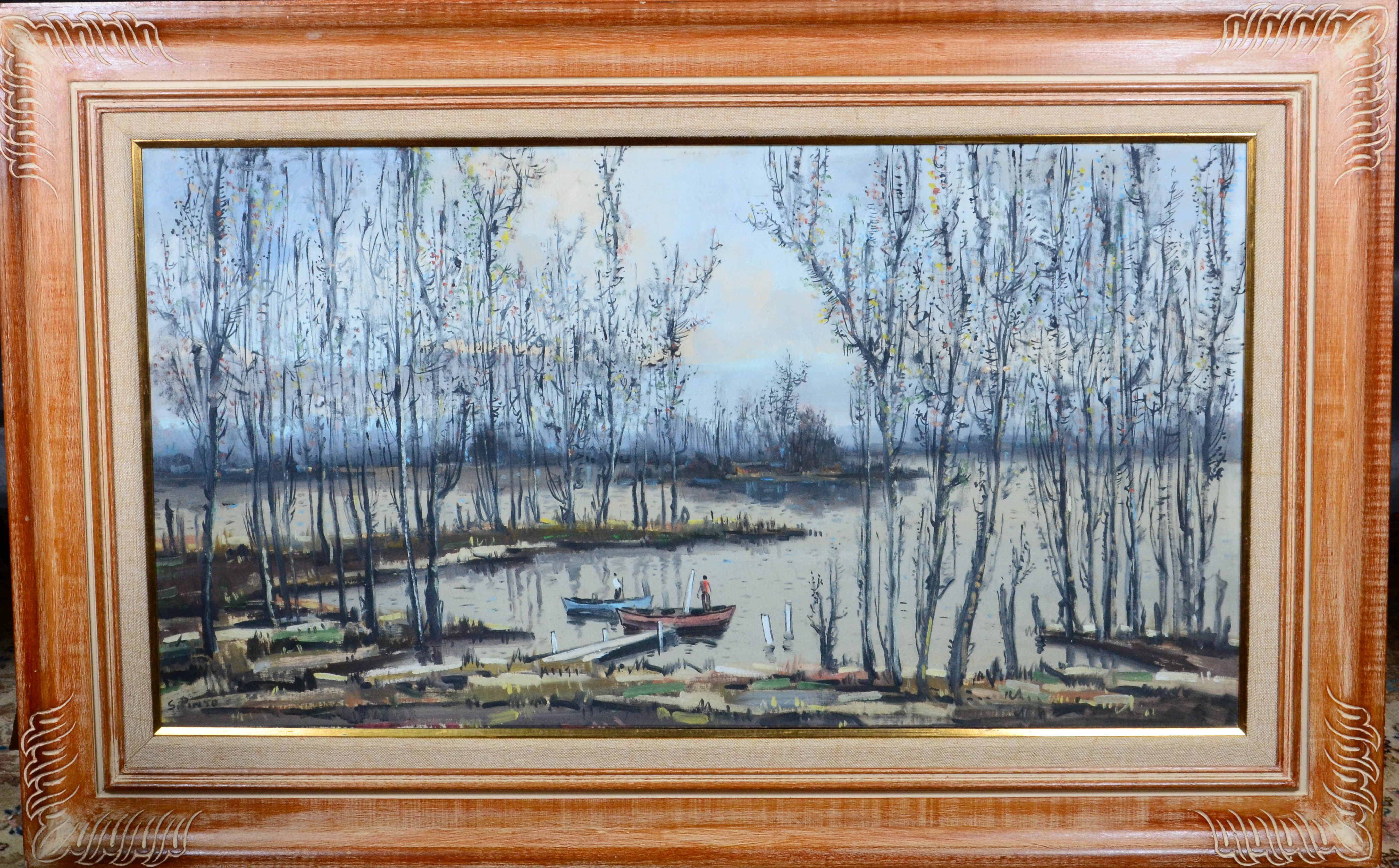 Sylvio Pinto (1918-1997), Paisagem de Sévres, France. - foto 1 de 3