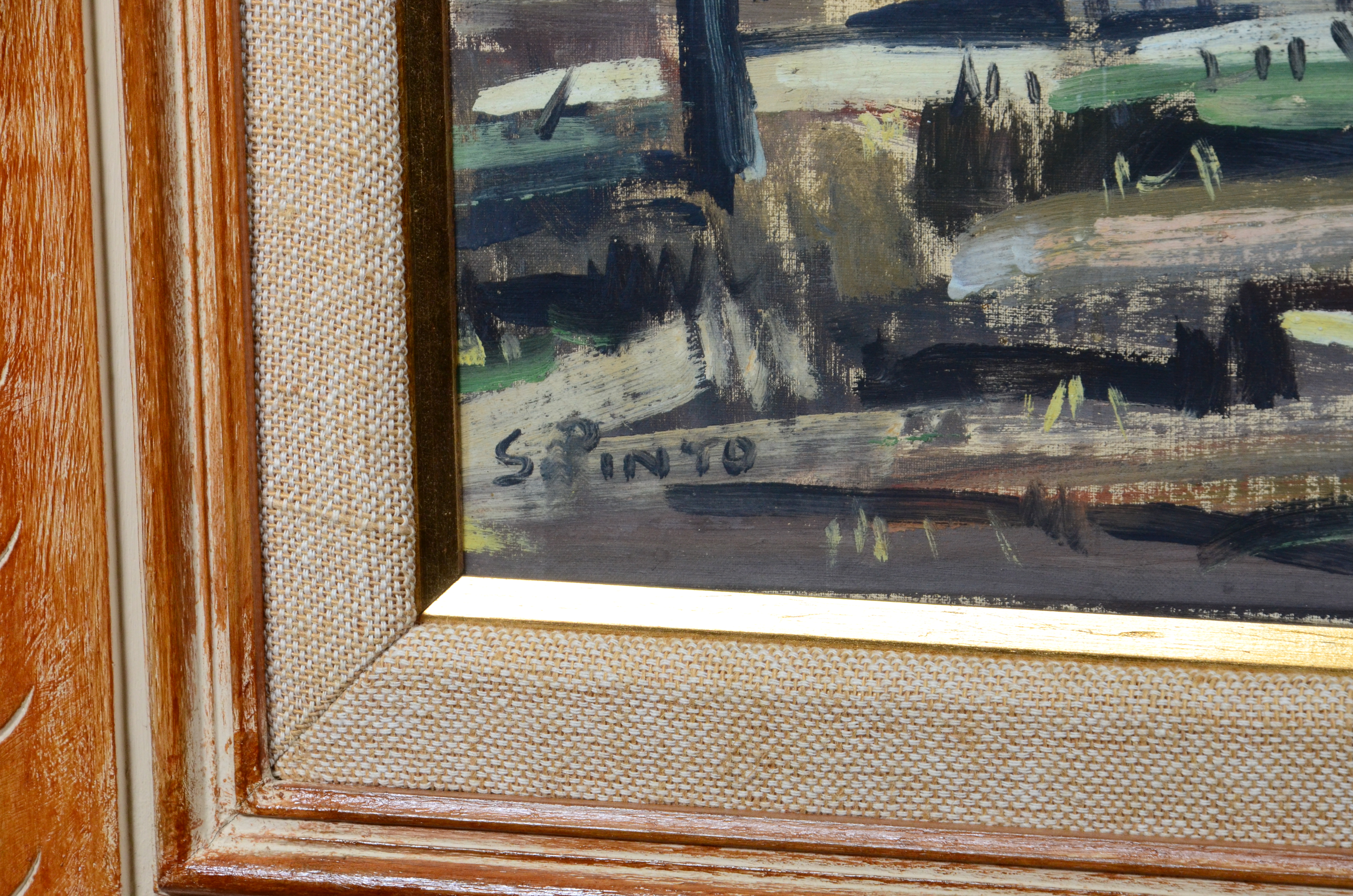 Sylvio Pinto (1918-1997), Paisagem de Sévres, France. - foto 3 de 3