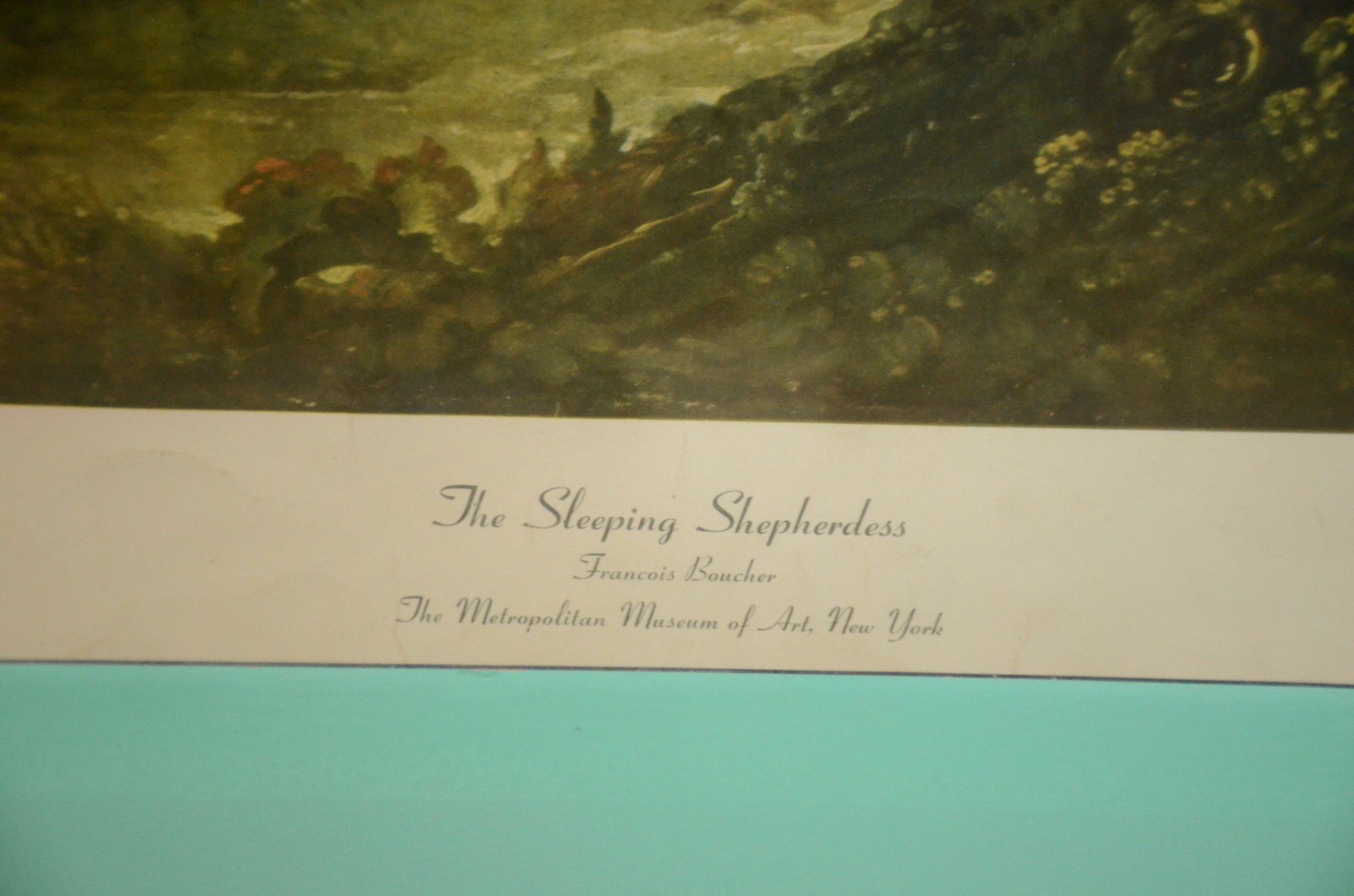 Gravura "The Sleeping Sheperdess" - copywright. Baseada no quadro do... - foto 4 de 6