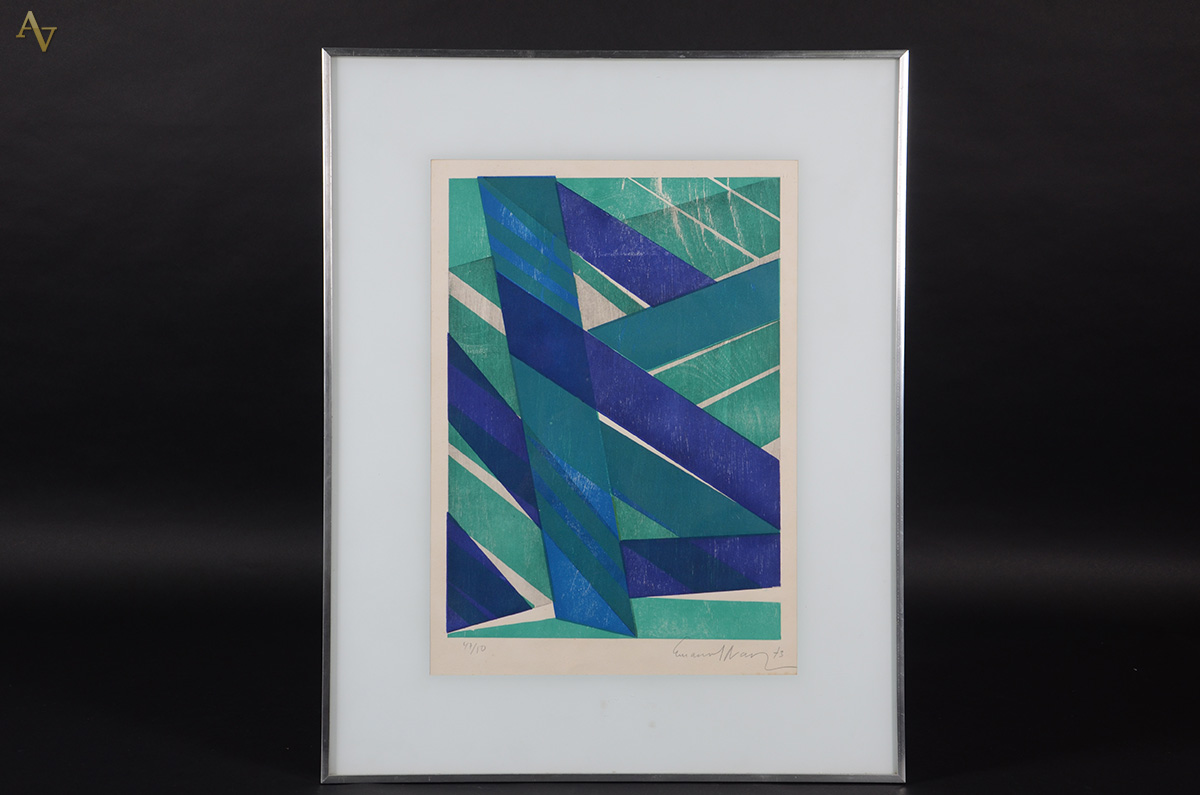 EMANUEL ARAÚJO - Sem título - serigrafia 47/50 - 55 x 39 - datado 1973 - foto 1 de 4