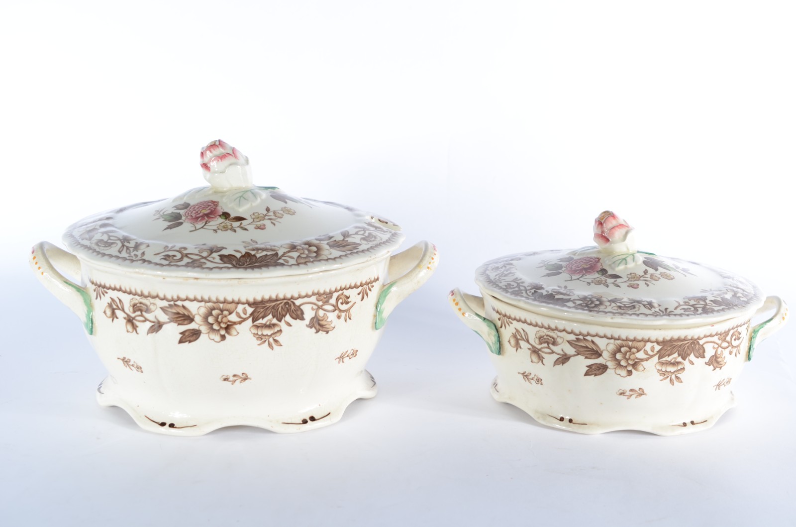 Aparelho de jantar de faiança inglesa Marlborough - "Royal Petal... - foto 6 de 10