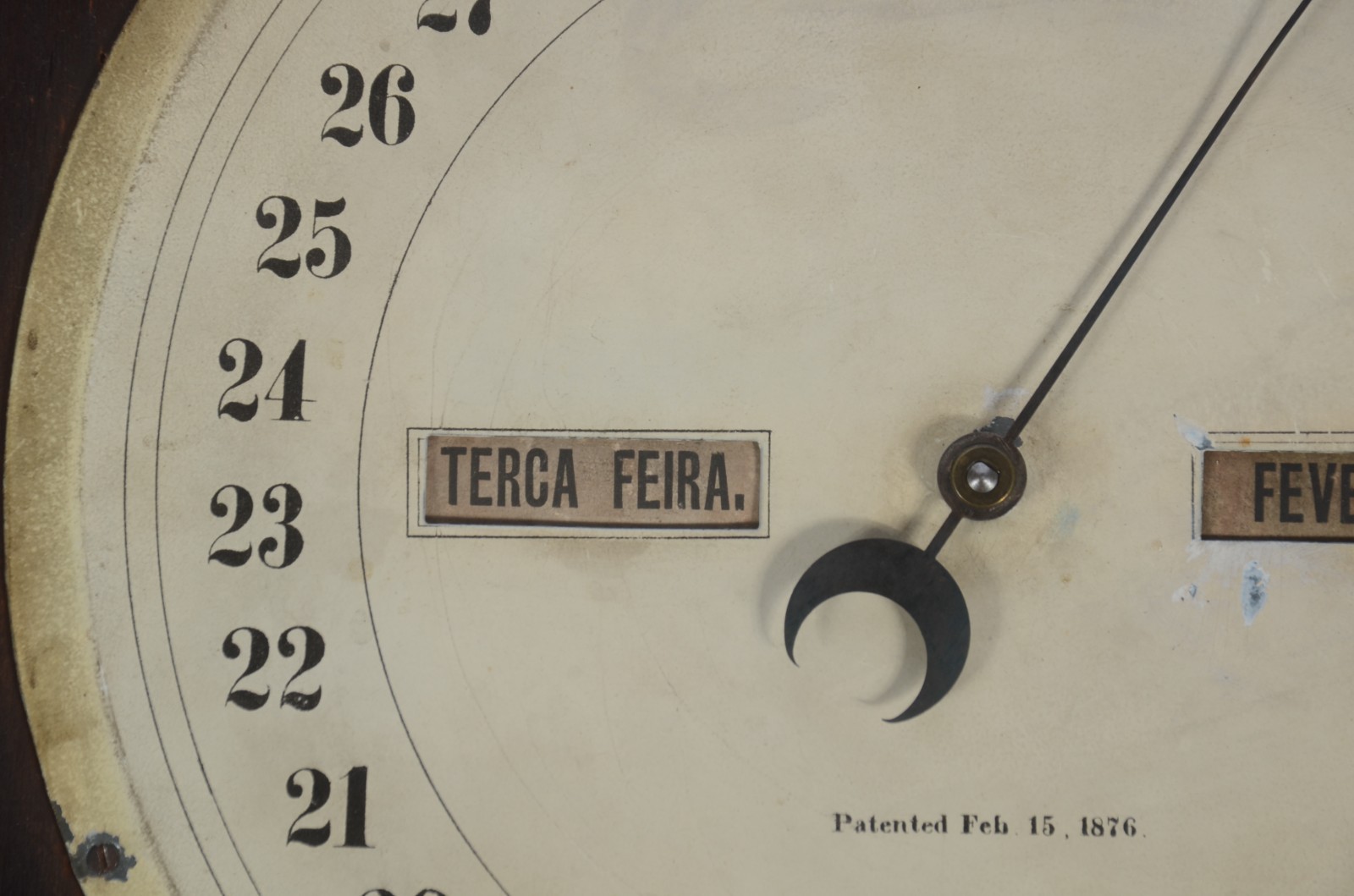 Antigo relógio feitio "8" com calendário dos dias da semana e dos... - foto 8 de 10