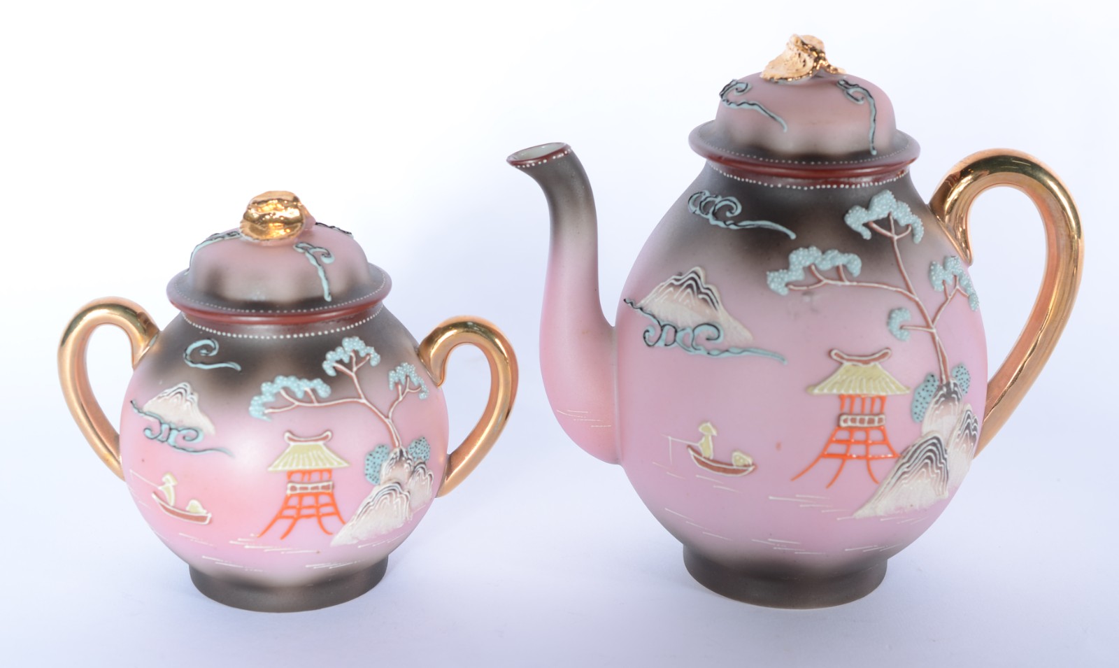 Aparelho para café de porcelana oriental "casca de ovo", composto de... - foto 2 de 7