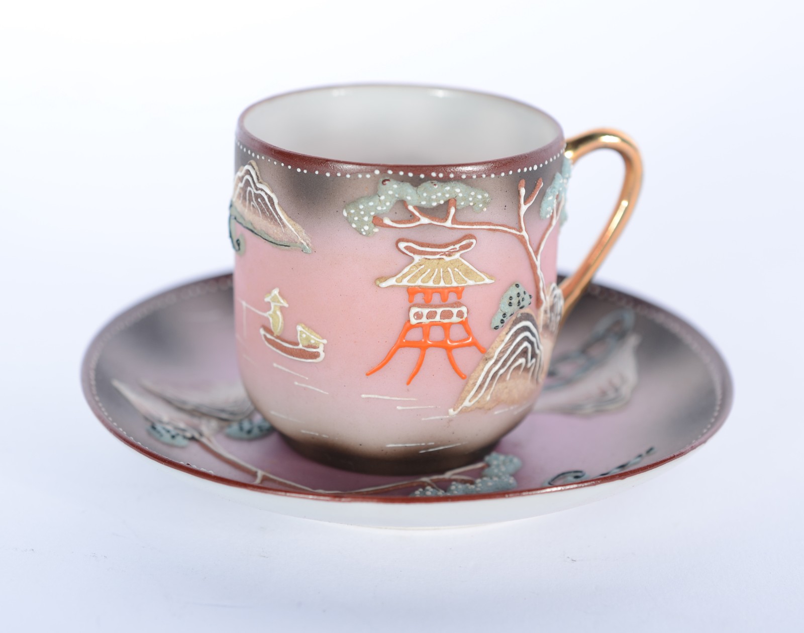 Aparelho para café de porcelana oriental "casca de ovo", composto de... - foto 5 de 7