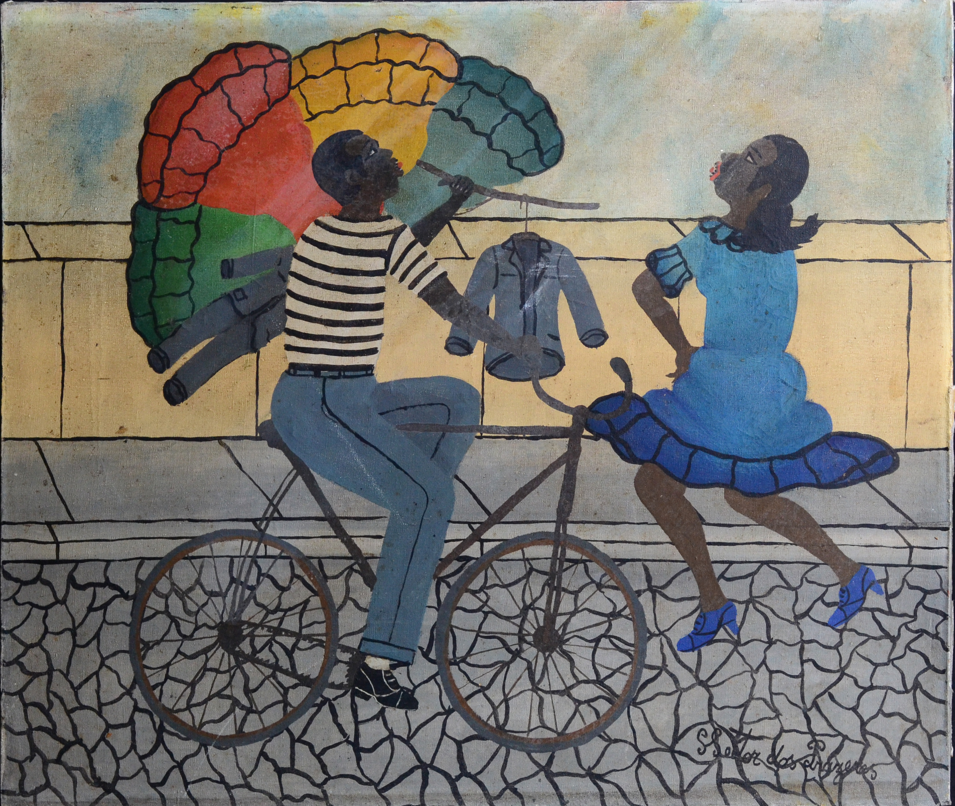 Heitor dos Prazeres (1898-1966), Figura com bicicleta - foto 1 de 3