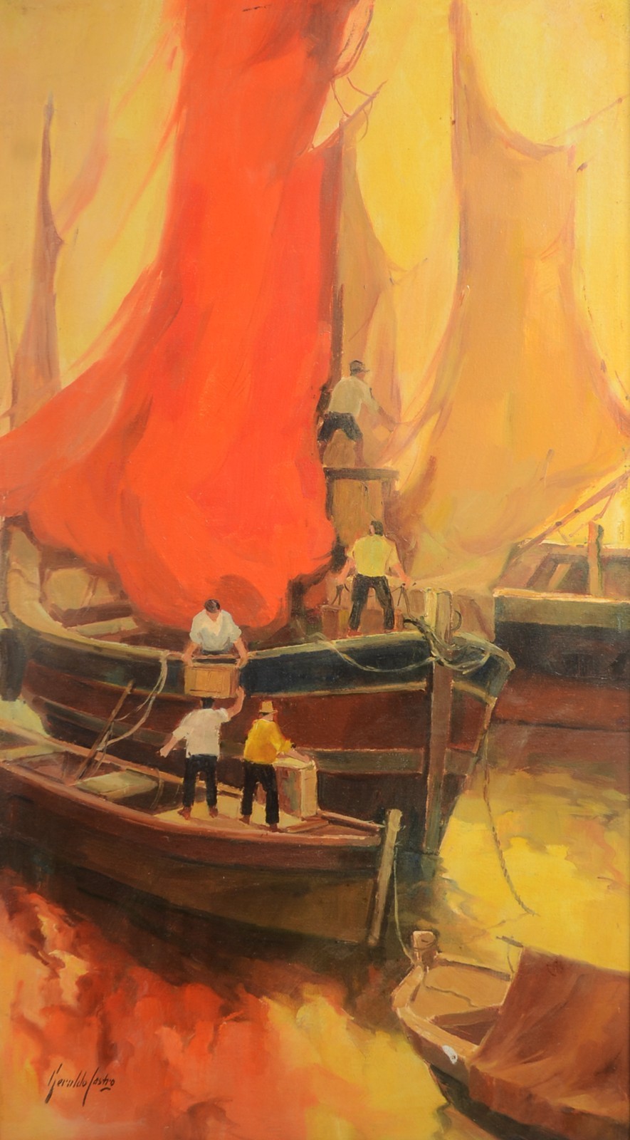 Geraldo Castro (1914-1922), Marinha com Barcos - foto 1 de 4