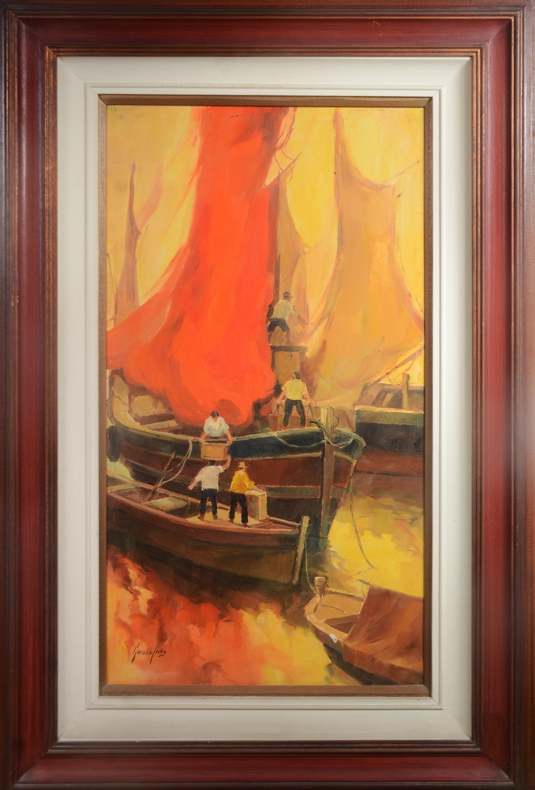 Geraldo Castro (1914-1922), Marinha com Barcos - foto 2 de 4