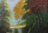 Adriana Andrade (1967), Paisagem - Óleo sobre tela.