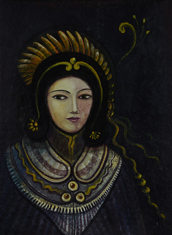FLÁVIO TAVARES (1950) - Figura feminina - aquarela - 80 x 70 - datado... - foto 2 de 3