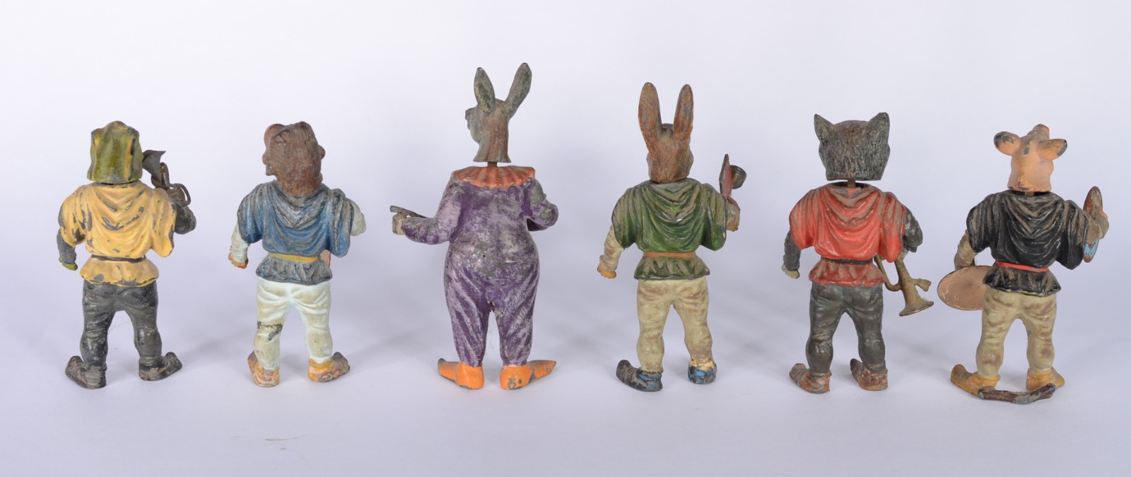 Raro grupo escultórico miniatura em bronze austríaco policromado do... - foto 3 de 6