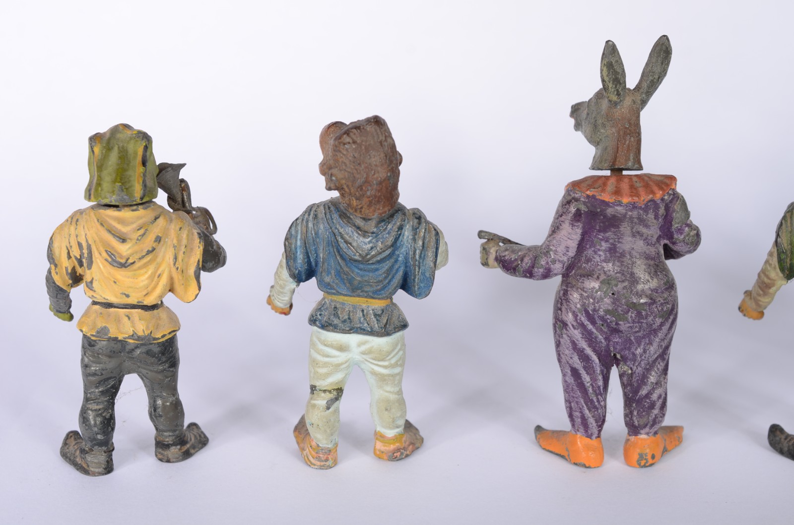 Raro grupo escultórico miniatura em bronze austríaco policromado do... - foto 5 de 6