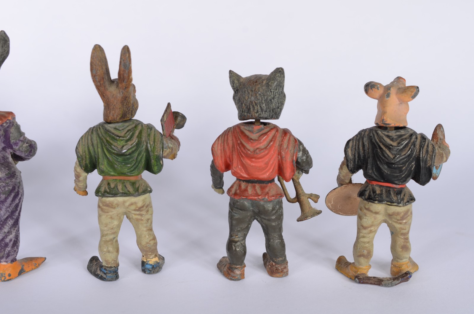 Raro grupo escultórico miniatura em bronze austríaco policromado do... - foto 6 de 6