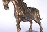 Escultura representando cavalo de bronze. - Escultura representando cavalo de bronze.