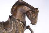 Escultura representando cavalo de bronze. - Escultura representando cavalo de bronze.