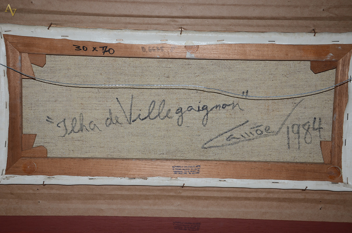 EDUARDO CAMÕES (1955) - Ilha de Villegaignon - ost - 30 x 70 - datado... - foto 5 de 5