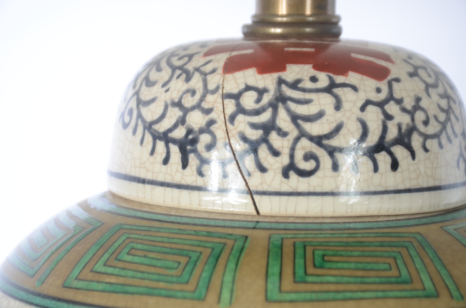 Par de abatjoures com bases em potiches de porcelana chinesa... - foto 5 de 7