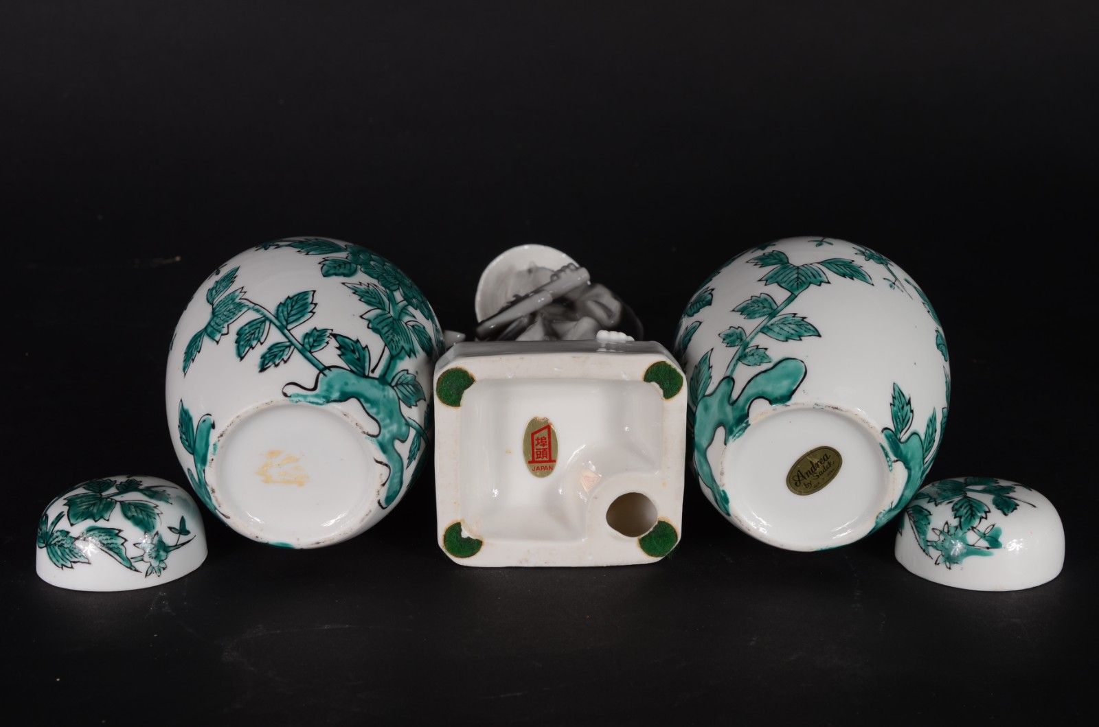 Diversas peças de porcelana oriental, sendo: potiche com decoração... - foto 9 de 11