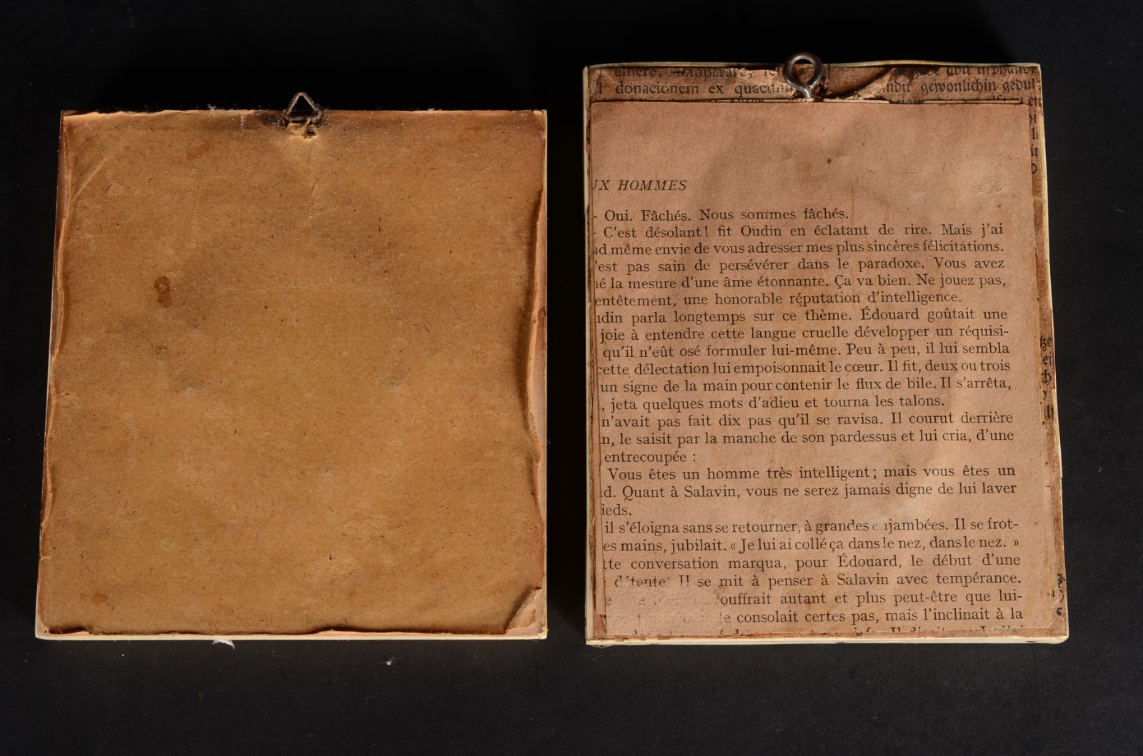 Duas placas de miniaturas de marfim representando Napoleão e Nossa... - foto 4 de 4