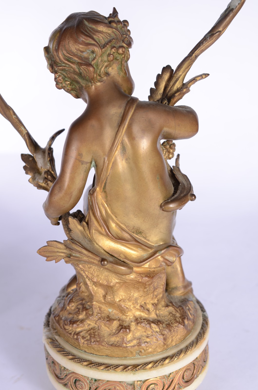 Par de candelabros de bronze dourado e mármore estilo Luis XVI... - foto 6 de 11