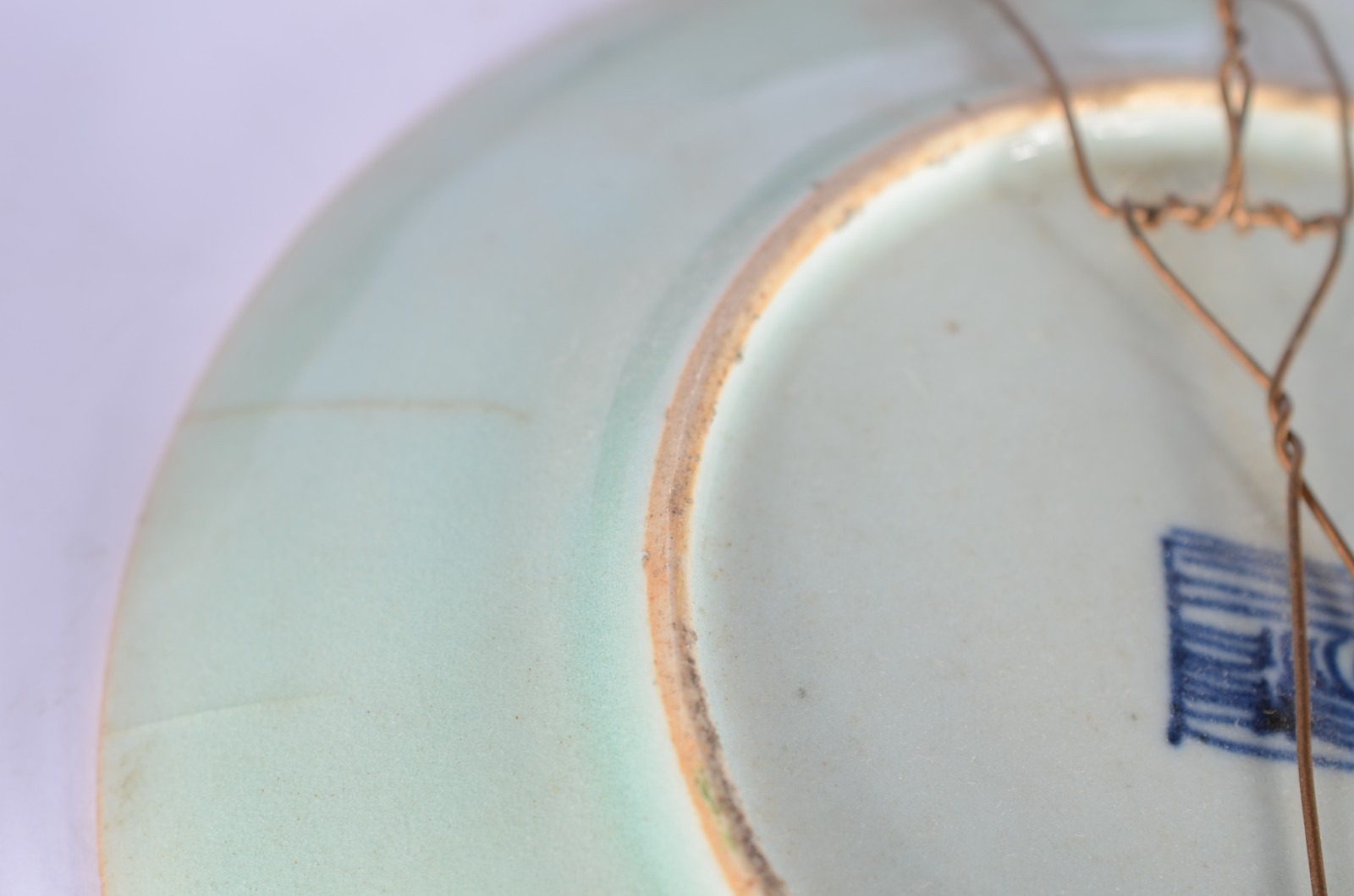 Conjunto com 4 pratos de porcelana chinesa celadon com pássaros e... - foto 10 de 10